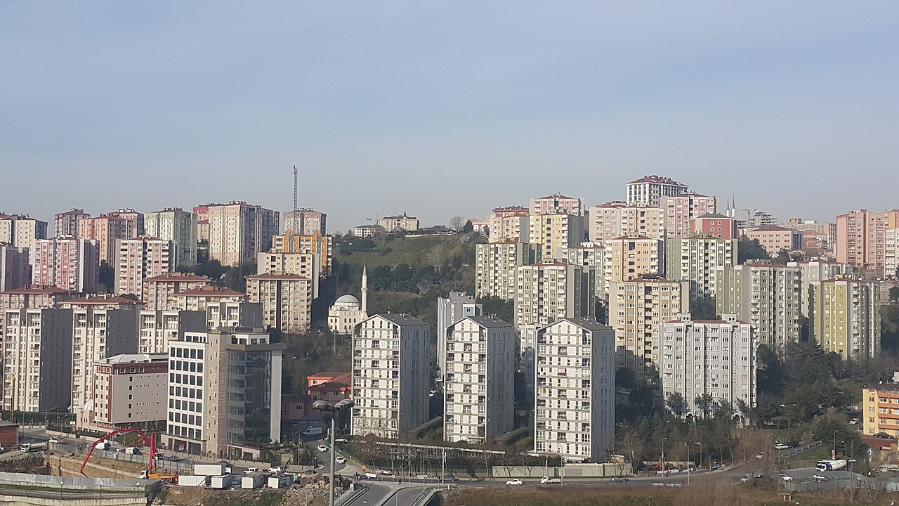 城市景观在纸张